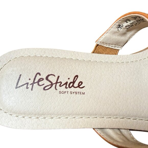 LifeStride Women’s Rio Slip on Sand Sandal flip flop Size 7.5 - Picture 5 of 7